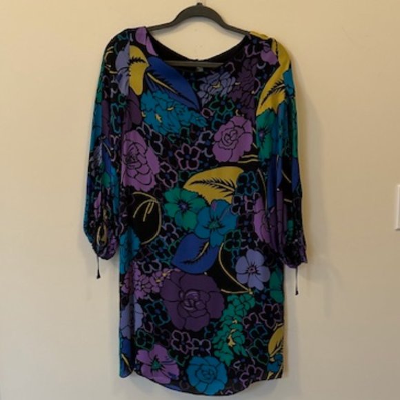 Alice and Trixie Floral Silk Dress - Picture 5 of 6